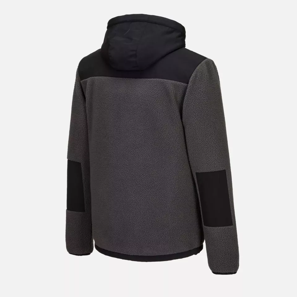 Portwest KX371BGY, KX3 Borg Fleece, Black/Grey, image 3, gallery thumbnail