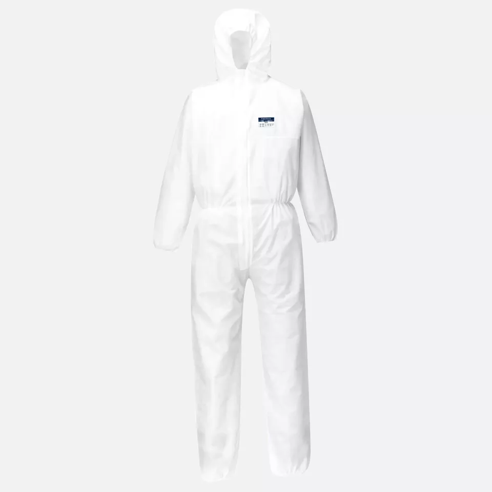 Portwest ST80WHR, BizTex SMS FR Coverall Type 5/6, White, image 2, gallery thumbnail