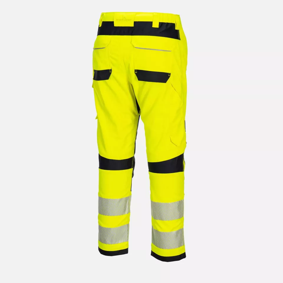 Portwest FR406YBR, PW3 FR Modaflame Hi-Vis Arbeitshose, Gelb/Schwarz, image 3, gallery thumbnail