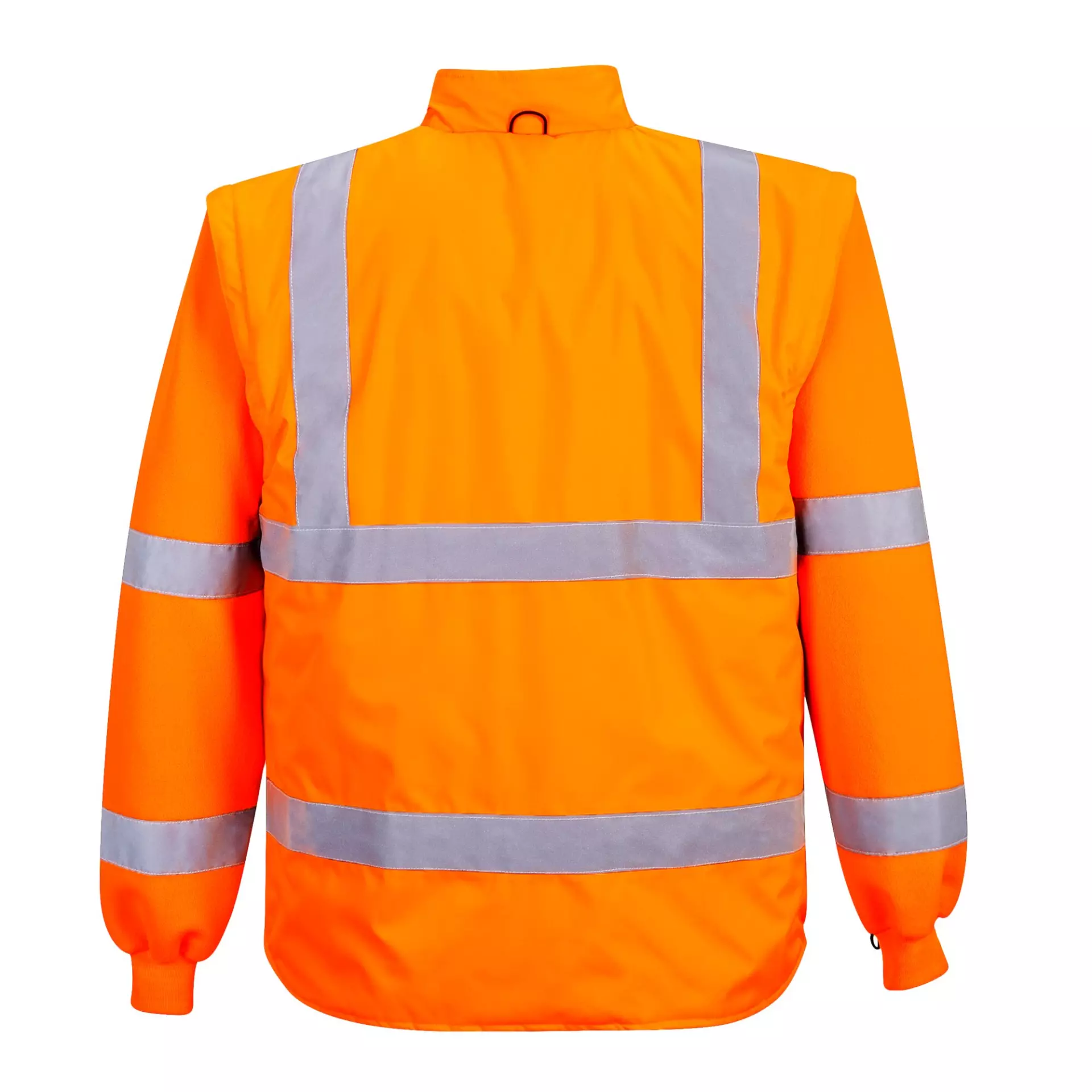 Portwest RT27ORR, Hi-Vis Breathable 7-in-1 Traffic Jacket, Orange, image 2