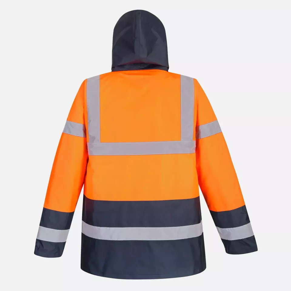 Portwest S467ORR, Hi-Vis Contrast Winter Traffic Jacket, Orange, image 2, gallery thumbnail