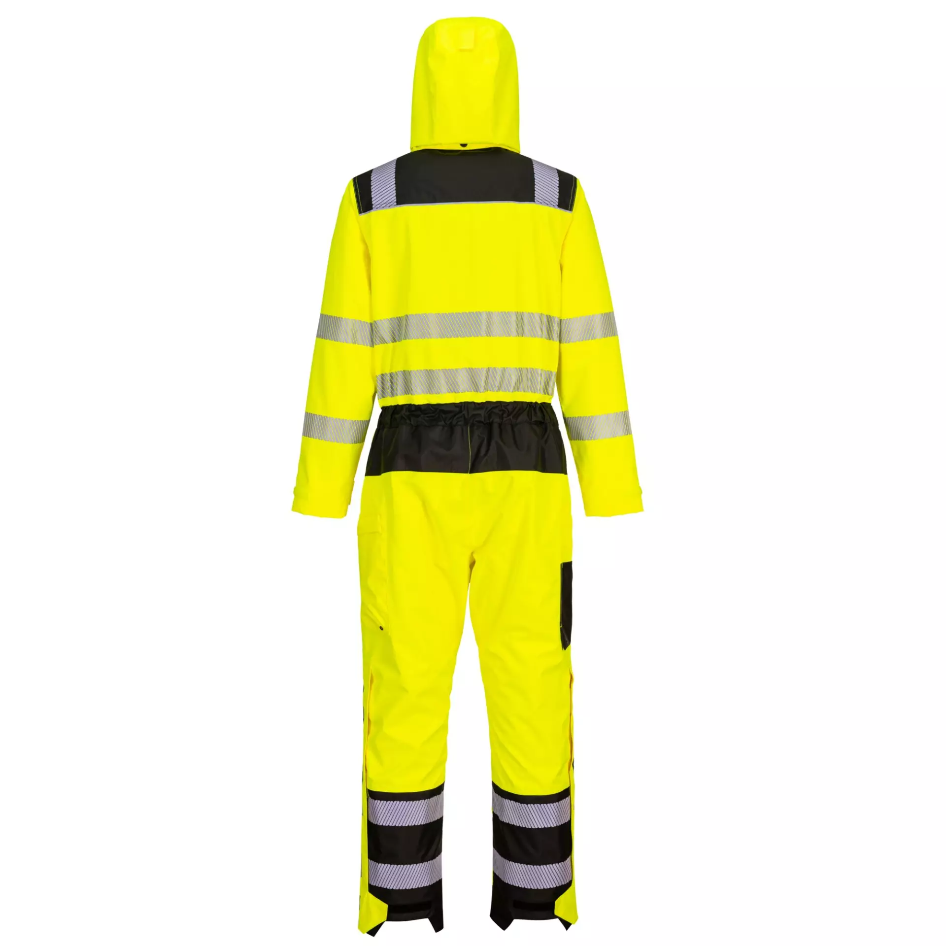 Portwest PW355YBR, PW3 Hi-Vis Rain Coverall, Yellow/Black, image 2