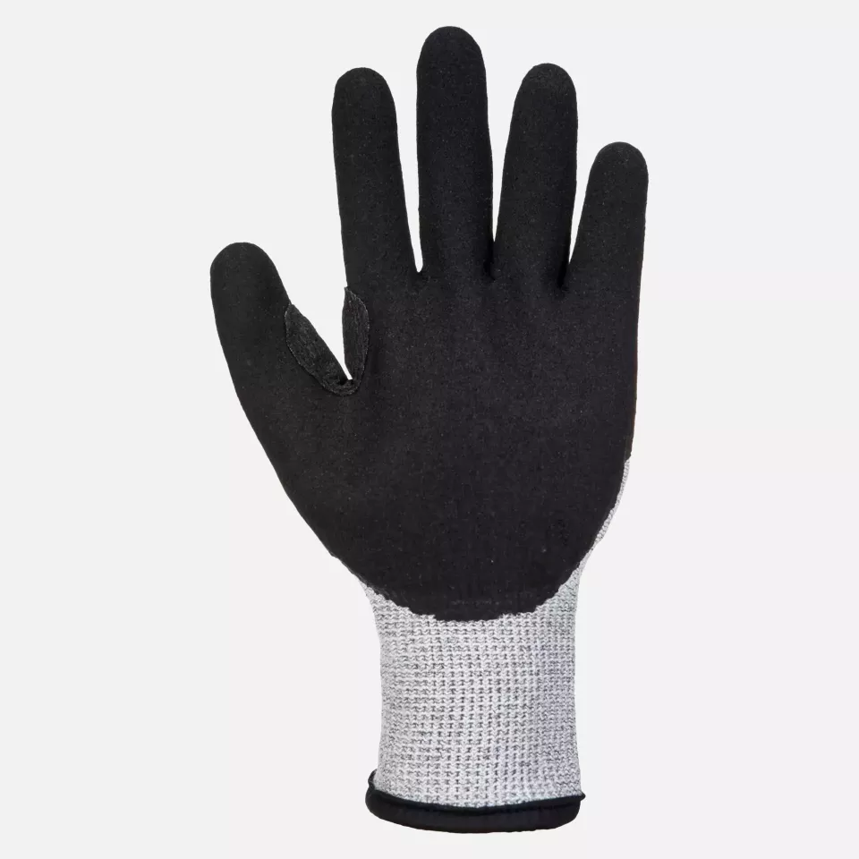Portwest A729G8R, Stoßfester Schnittschutz-Thermohandschuh, Grau/Schwarz, image 2, gallery thumbnail
