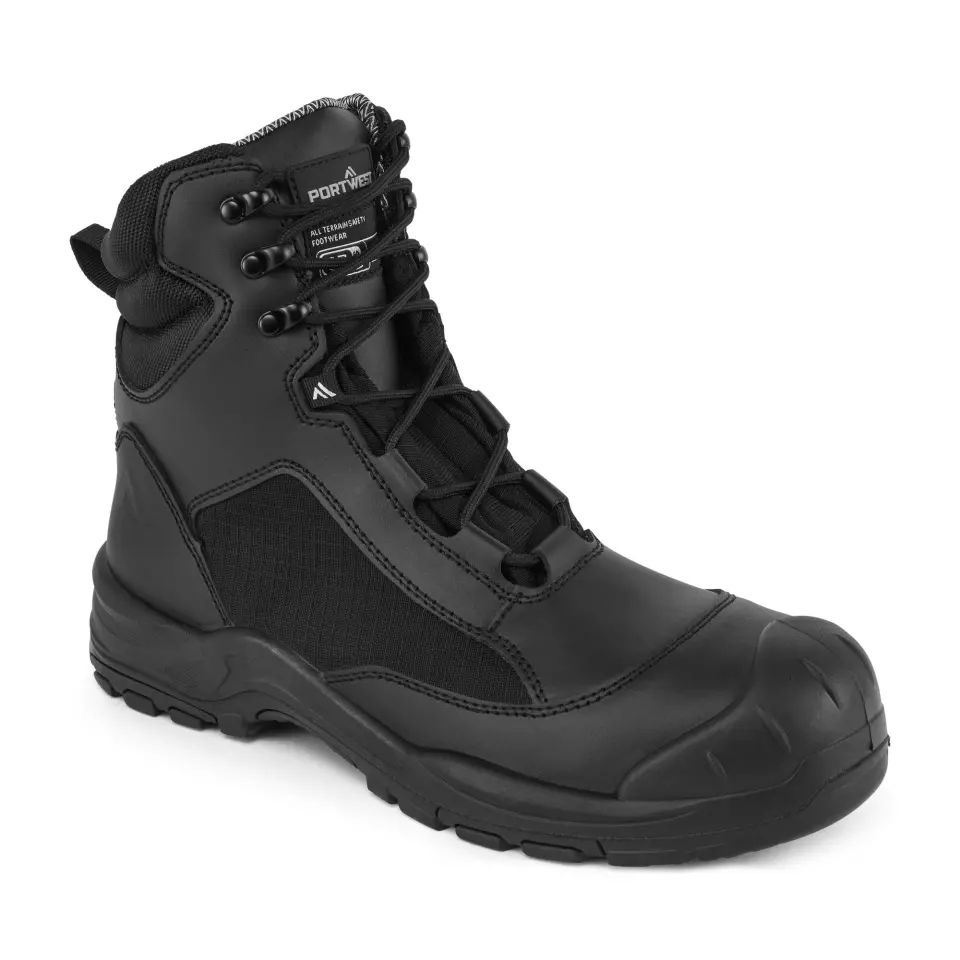 Portwest FC26BKR, Patrol Occupational Boot O7S SR FO SC HRO, Black, image 4, gallery thumbnail