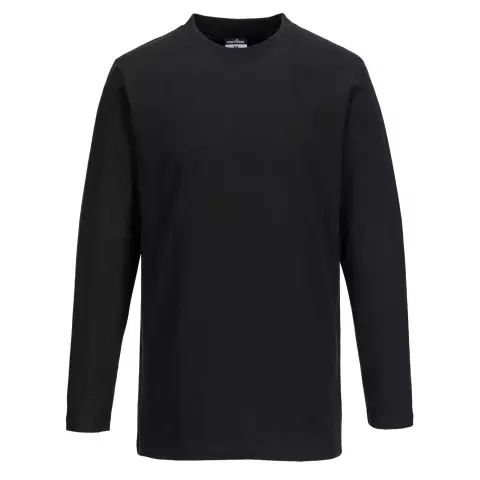 Portwest Long Sleeve T-Shirt, Black