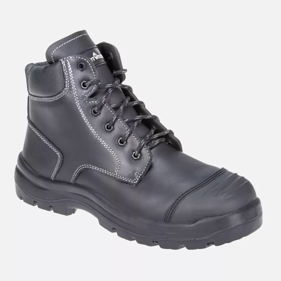 Portwest FD10BKR, Clyde Safety Boot S3 HRO CI HI, Black, image 1, gallery thumbnail