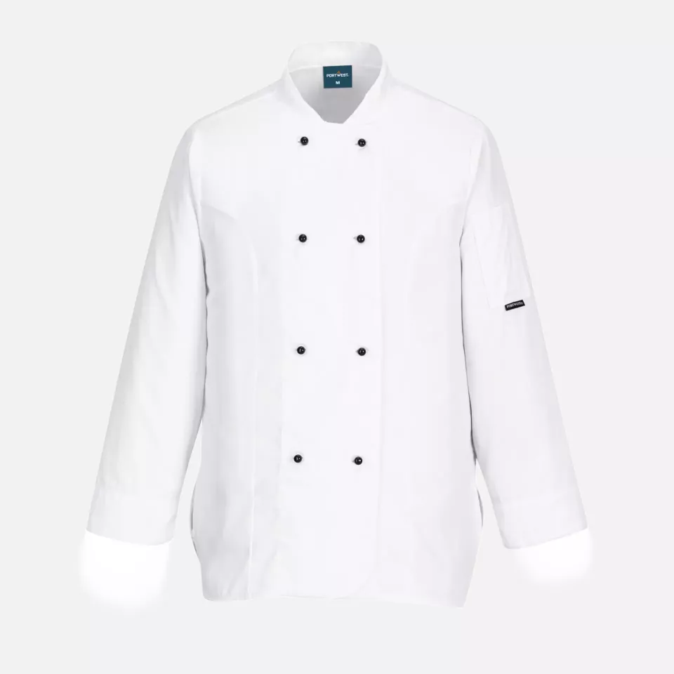Portwest C837WHR, Chef's Women's MeshAir Rachel Jacket L/S, White, image 1, gallery thumbnail