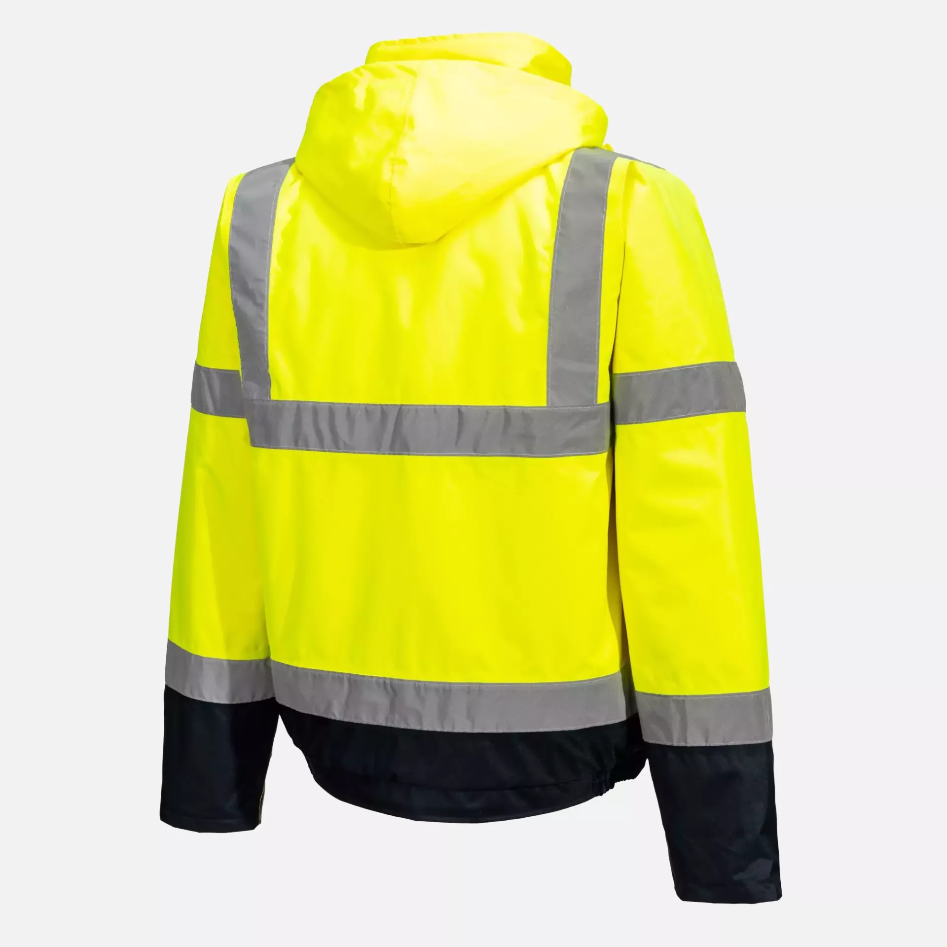 Portwest S266YNR, Hi-Vis Contrast Winter Bomber Jacket, Yellow/Navy, image 3