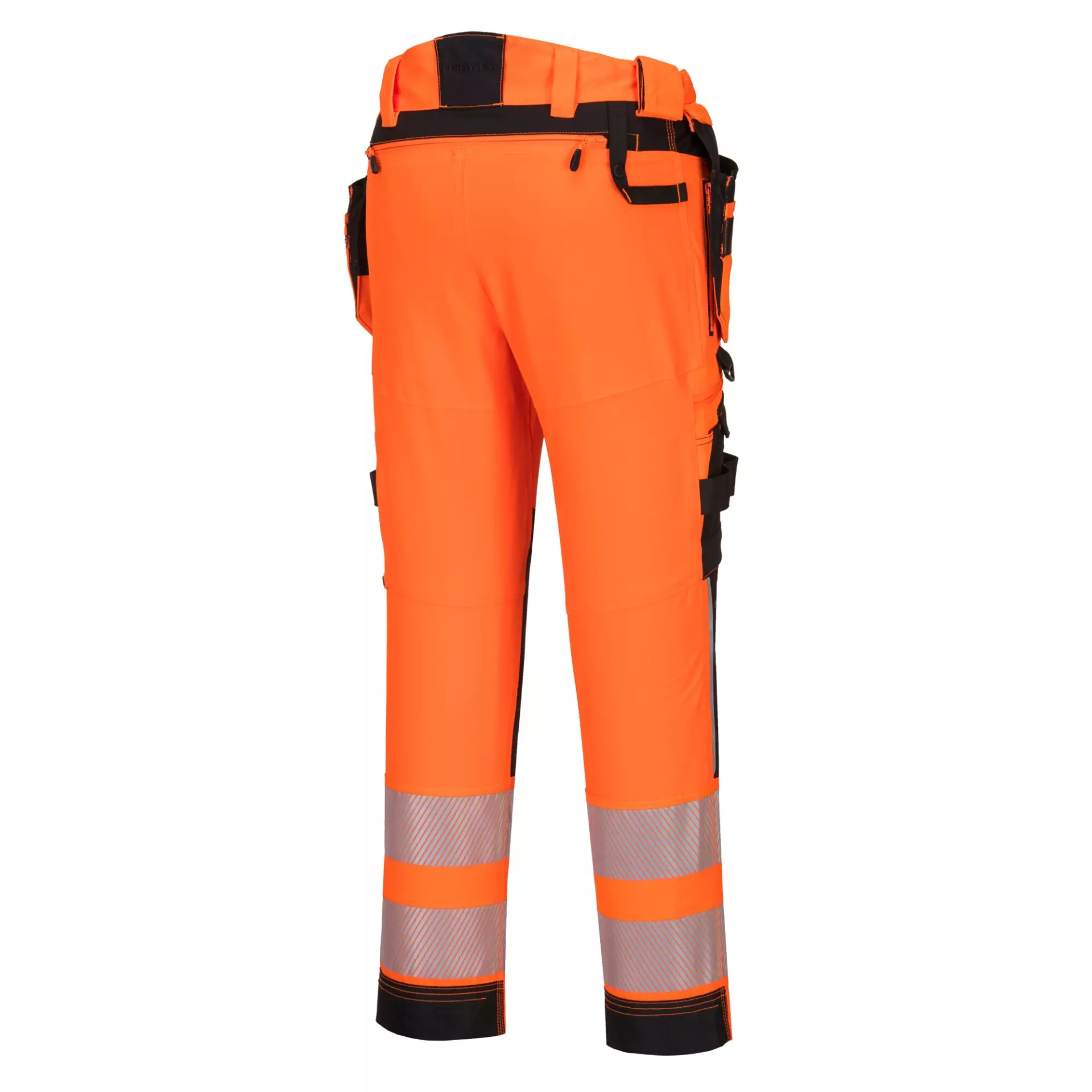 Portwest DX442OBR, DX4 Hi-Vis Hose mit abnehmbaren Holstertaschen, Orange/Schwarz, image 4