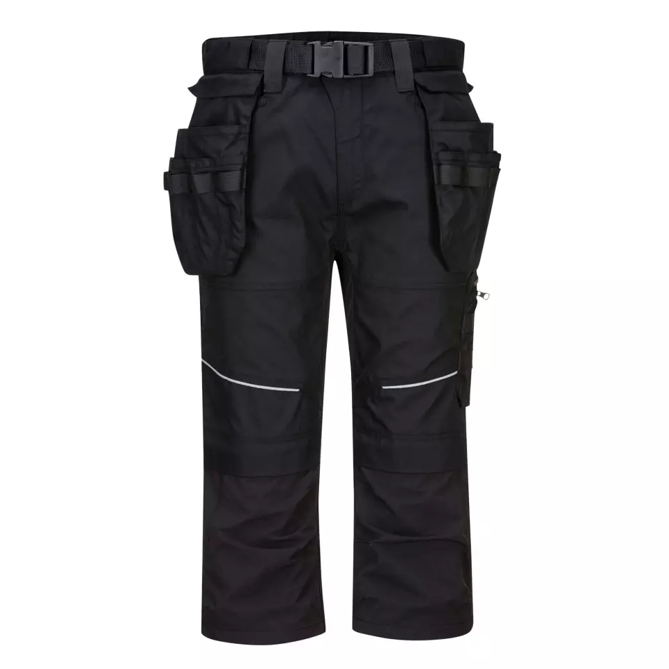 Portwest KX344BKR, KX3 3/4 Holster Shorts, Black, image 1, gallery thumbnail