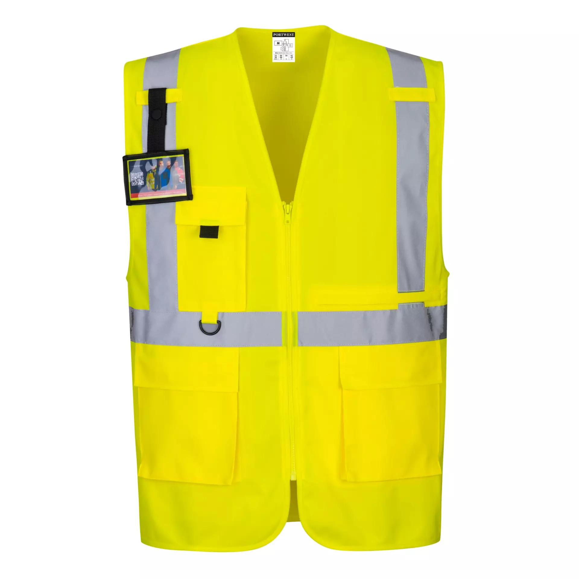 Portwest C357YER, Hi-Vis Tablet Pocket Executive Vest, Yellow, image 3