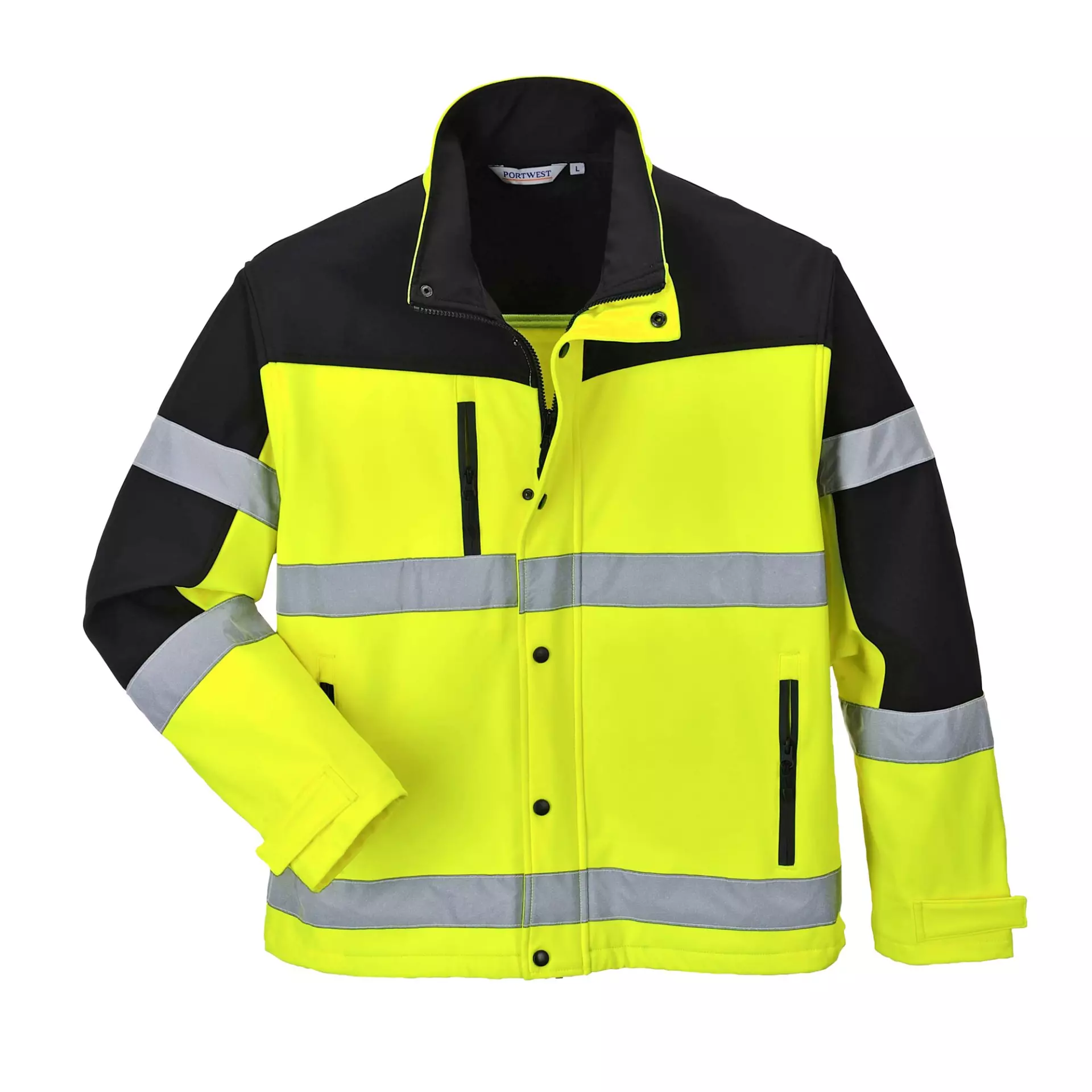 Portwest S429YER, Hi-Vis Contrast Softshell (3L), Yellow, image 3