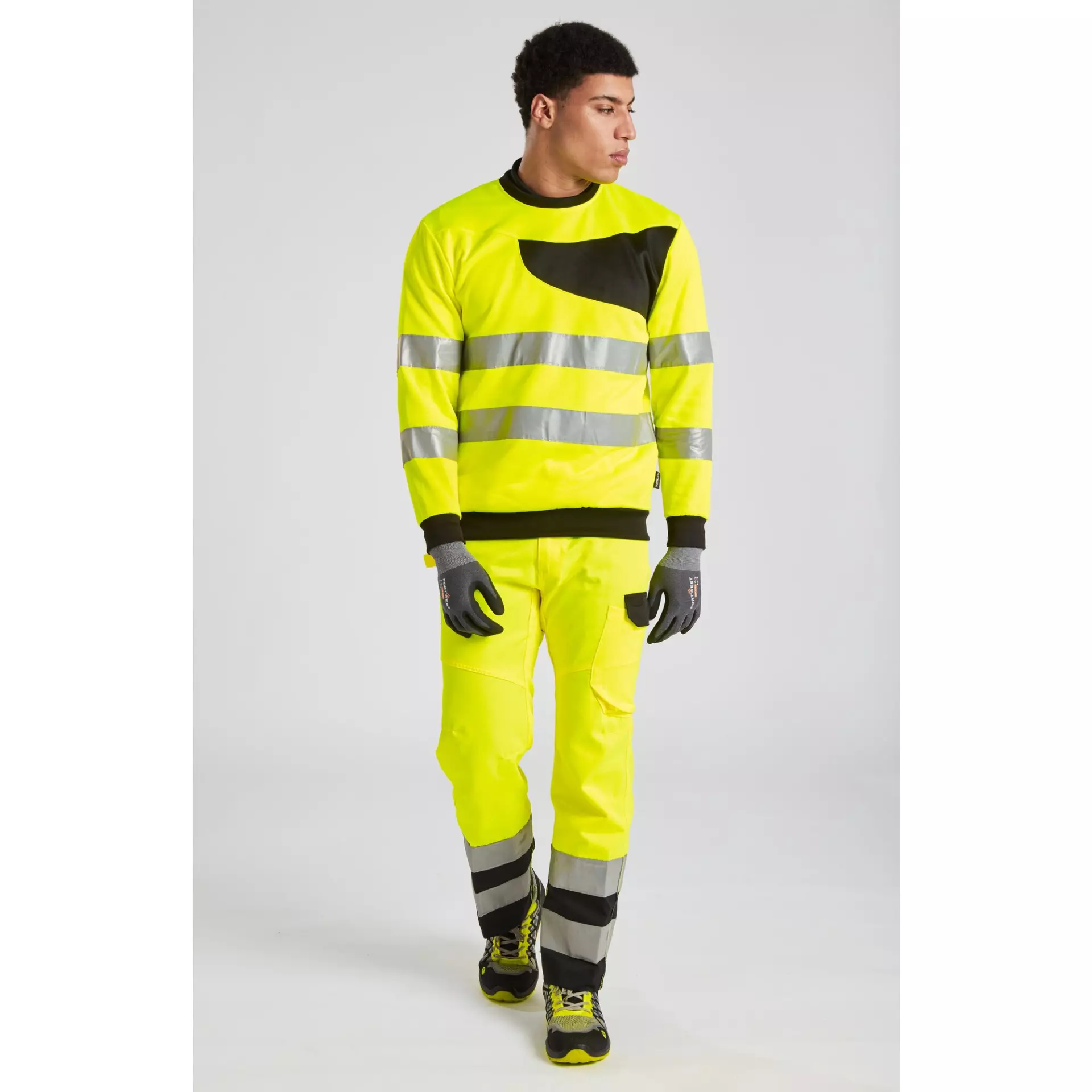 Portwest PW277OBR, PW2 Hi-Vis Sweatshirt, Orange/Black, image 3