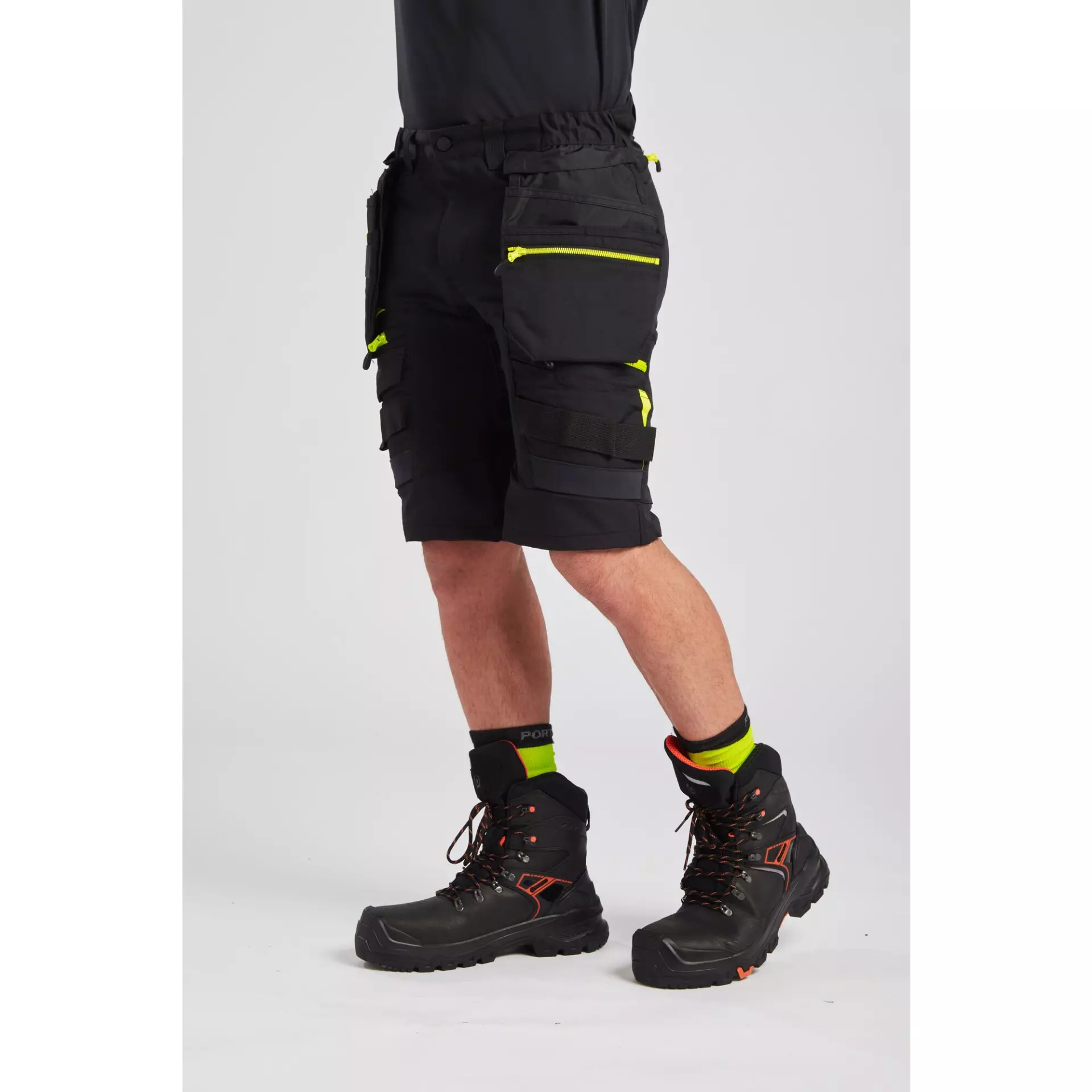 Portwest DX444BKR, DX4 Detachable Holster Pocket Shorts, Black, image 7