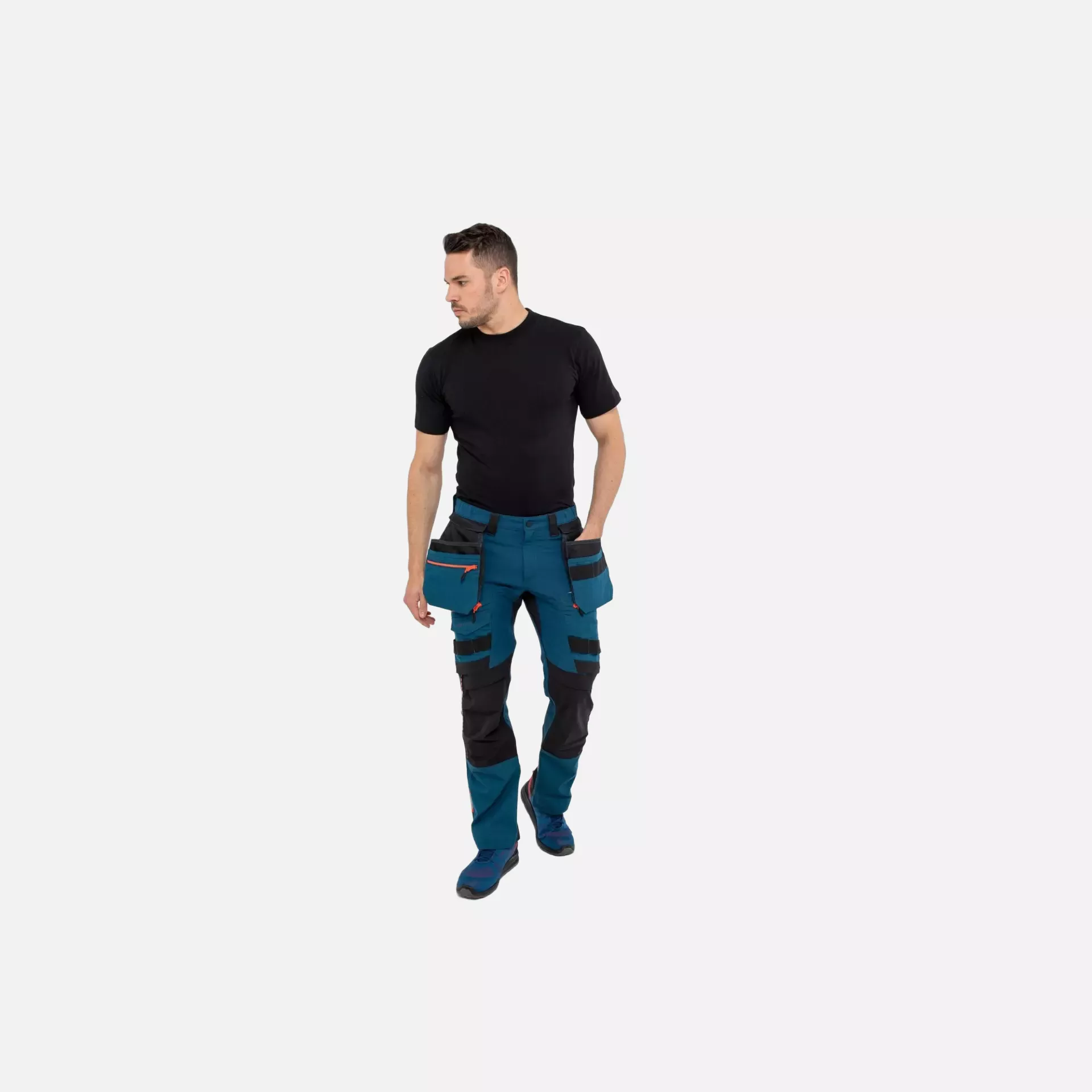 Portwest DX440MBR, DX4 Detachable Holster Pocket Trousers, Metro Blue, image 7