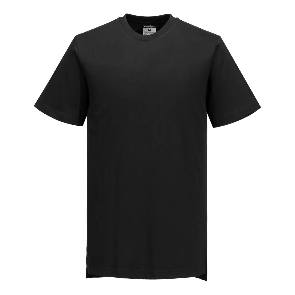 Portwest C195BKR, Cotton MeshAir Pro T-Shirt S/S, Black, image 1, gallery thumbnail