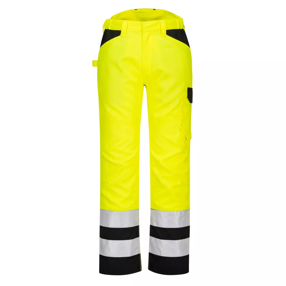 Portwest PW241YBR, PW2 Hi-Vis Service Trousers, Yellow/Black, image 1, gallery thumbnail