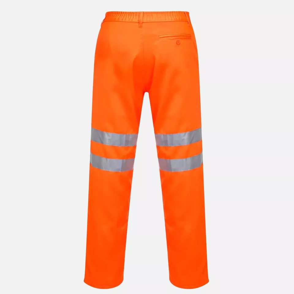 Portwest RT45ORR, Hi-Vis Polycotton Service Trousers, Orange, image 2, gallery thumbnail