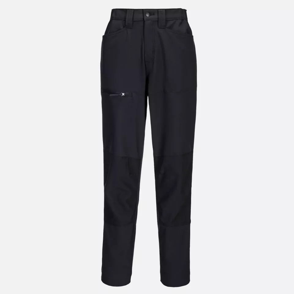 Portwest CD887BKR, WX2 Eco Women's Stretch Work Trousers, Black, image 1, gallery thumbnail