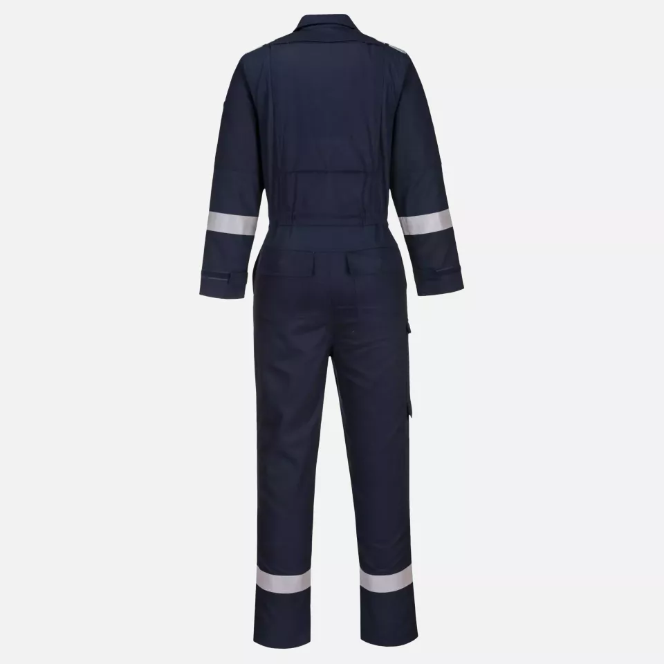 Portwest FR501NAR, Bizflame Work Stretch Panelled FR Coverall, Navy, image 2, gallery thumbnail