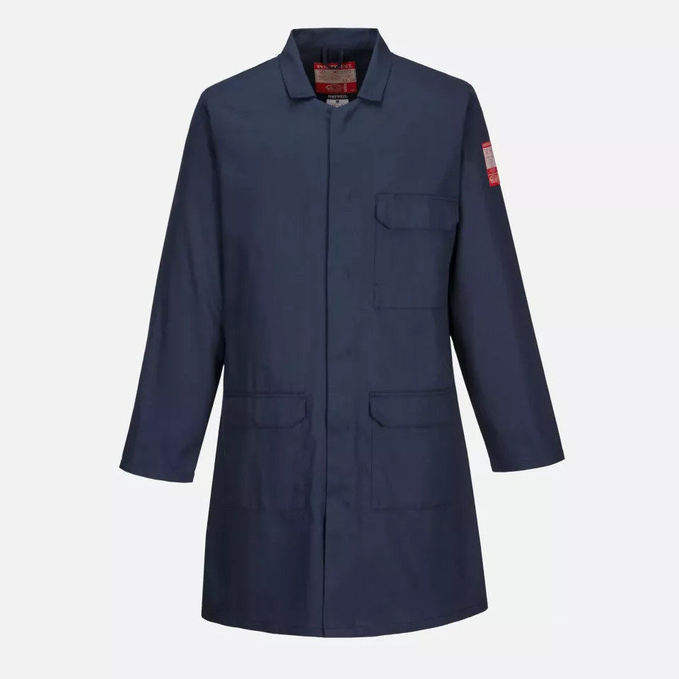 Portwest FR34NAR, Bizflame Work FR Standard Coat, Navy, image 1, gallery thumbnail