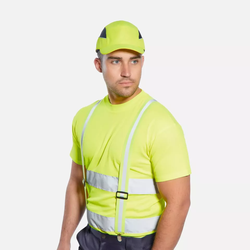 Portwest HV56YER, Hi-Vis Trousers Braces, Yellow, image 4, gallery thumbnail