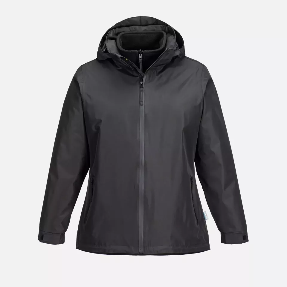 Portwest S574BKR, Women's 3-in-1 Jacket, Black, image 1, gallery thumbnail