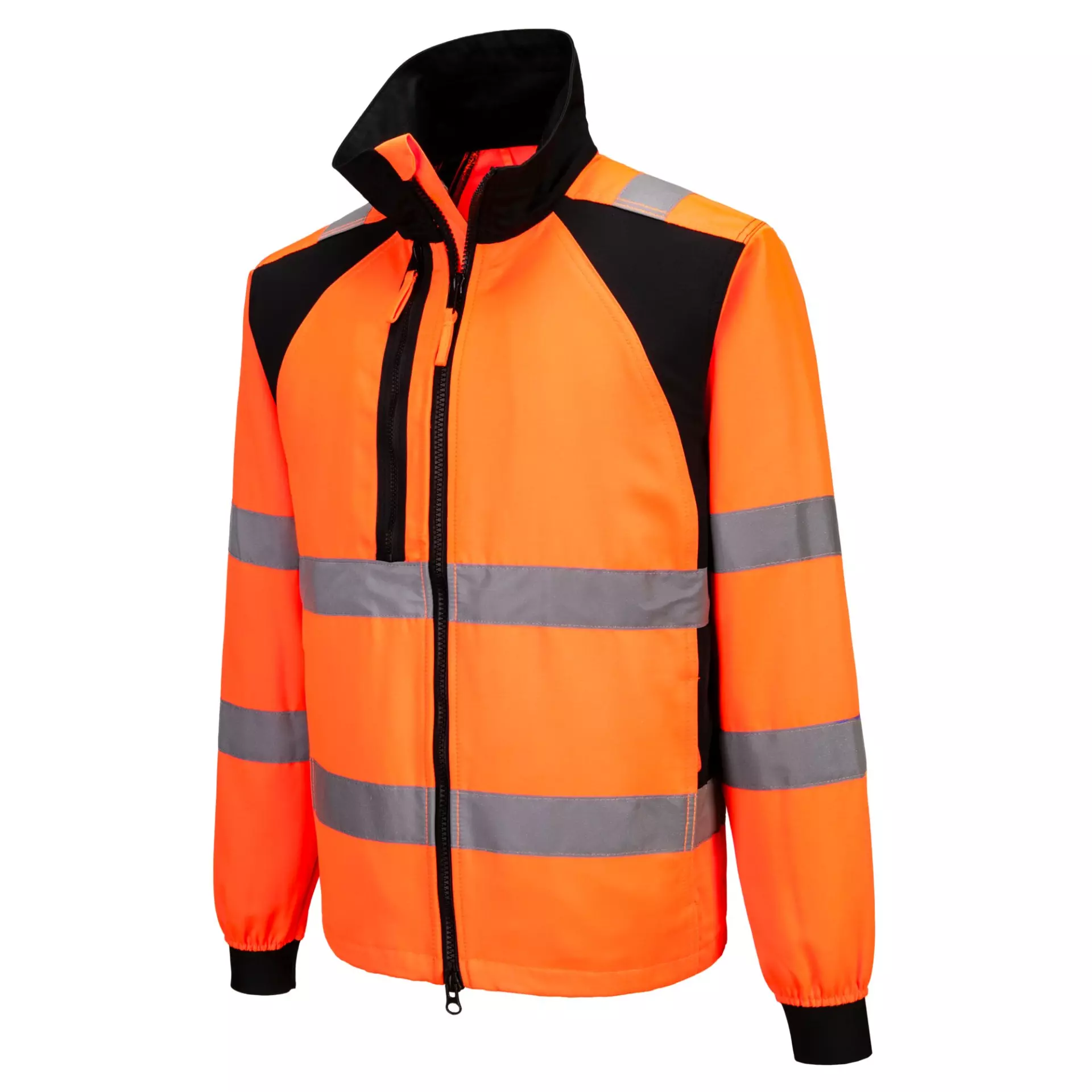 Portwest CD861OBR, WX2 Eco Hi-Vis Work Jacket, Orange/Black, image 3