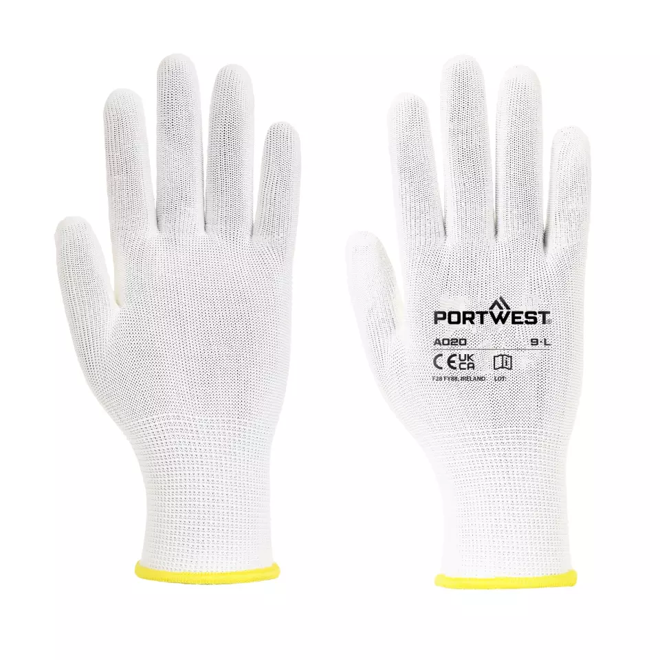 Portwest A020WHR, Assembly Glove, White, image 3, gallery thumbnail