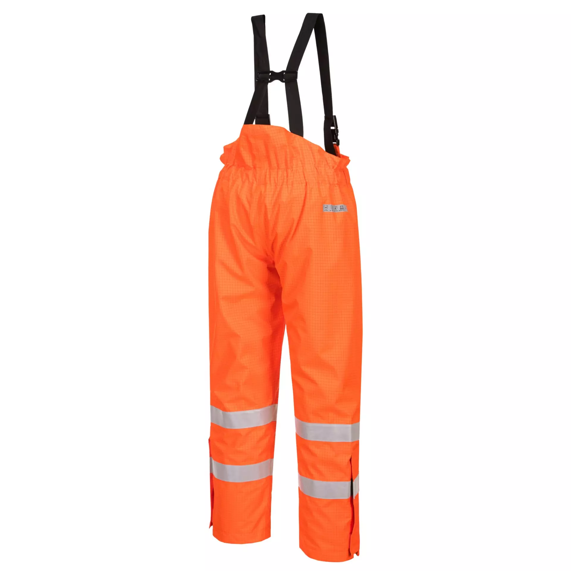 Portwest S781ORR, Bizflame Rain Lined Hi-Vis Antistatic FR Trousers, Orange, image 3