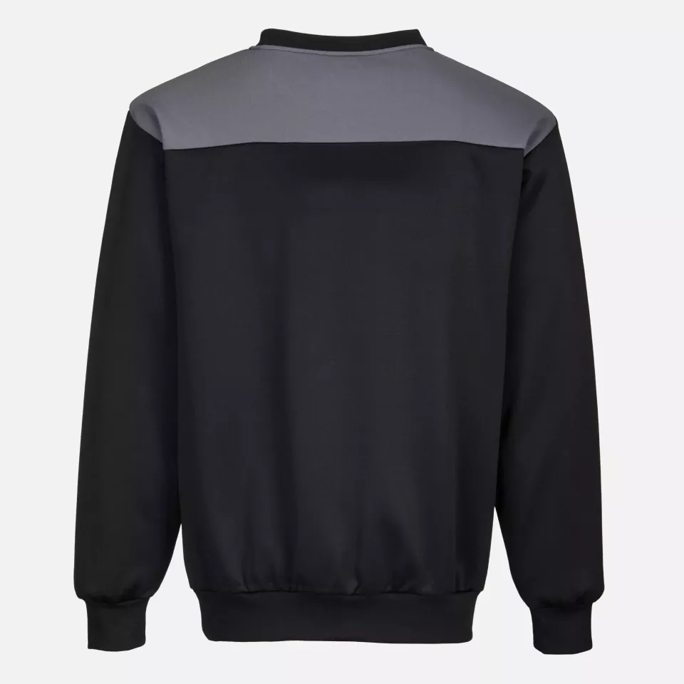 Portwest PW273BZR, PW2 Sweatshirt, Black/Zoom Grey, image 2, gallery thumbnail