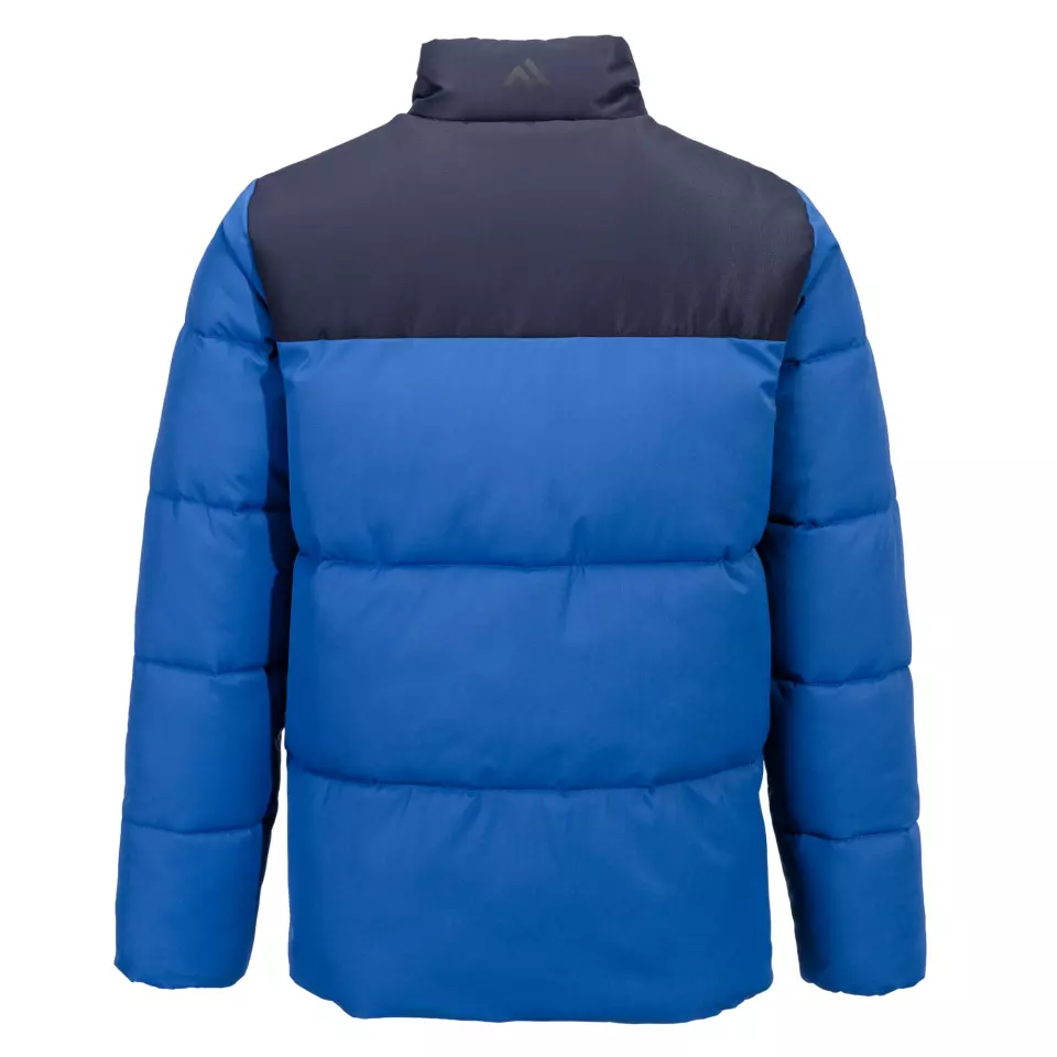 Portwest KX306QDR, KX3 Insulated Baffle Jacket, Quartz / Dark Navy, image 2, gallery thumbnail