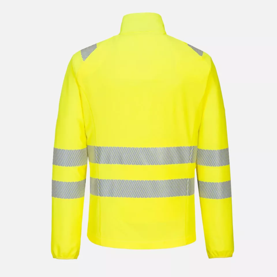 Portwest DX481YBR, DX4 Hi-Vis Lightweight Mid Layer, Yellow/Black, image 2, gallery thumbnail