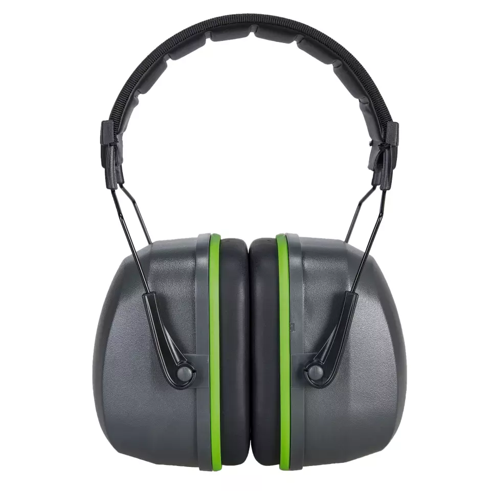 Portwest PS46GRR, Premium Ear Defenders, Grey, image 1, gallery thumbnail