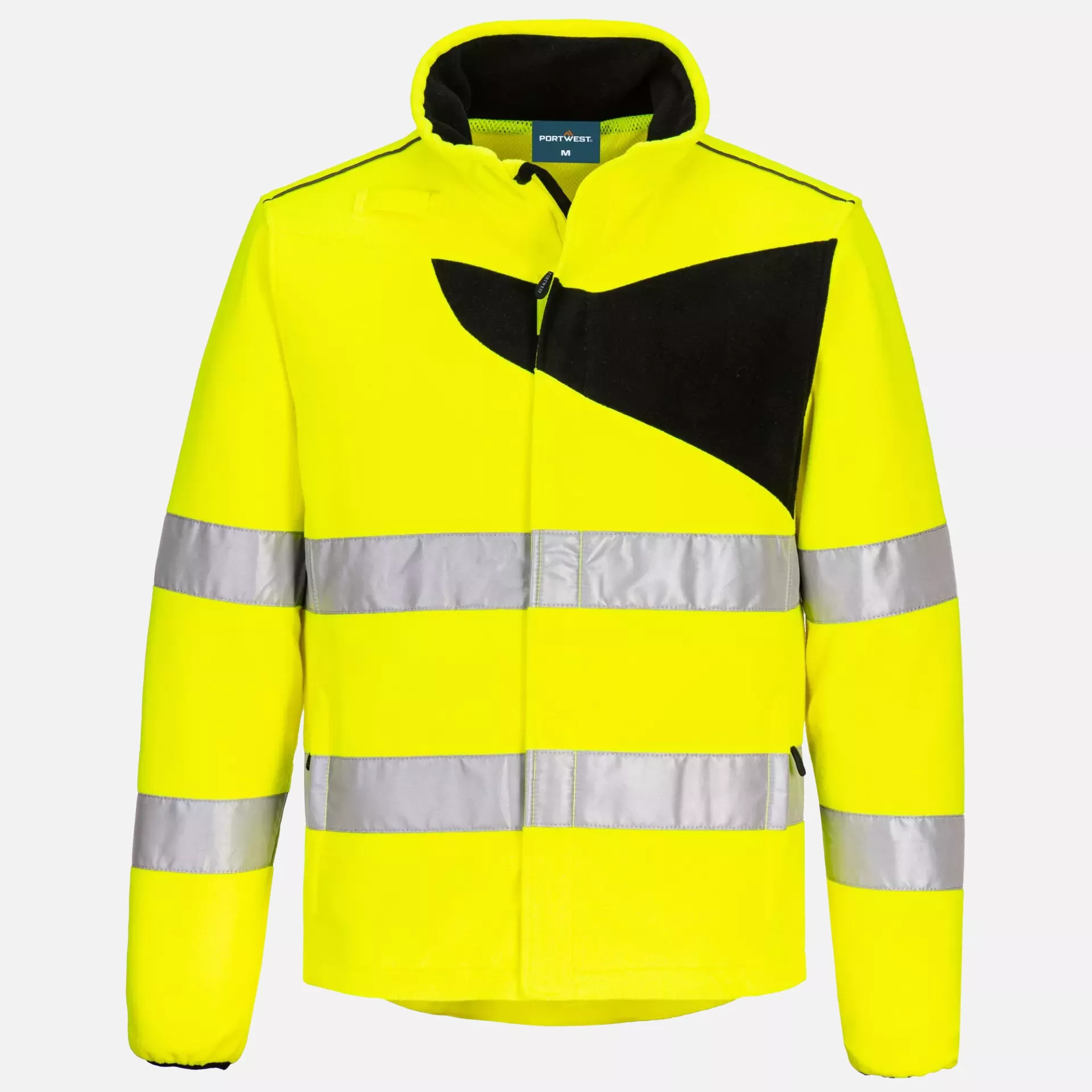 Portwest PW274YBR, PW2 Hi-Vis Fleece, Yellow/Black, image 1