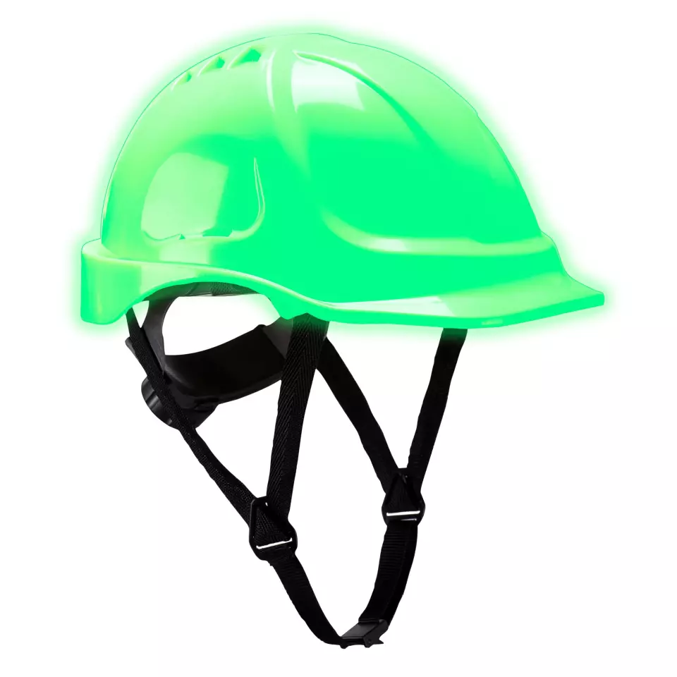 Portwest PG54WHR, Endurance Glowtex Helmet, White, image 3, gallery thumbnail