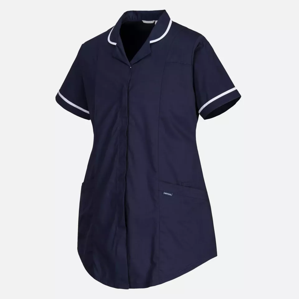 Portwest LW18NAR, Stretch Maternity Tunic, Navy, image 2, gallery thumbnail