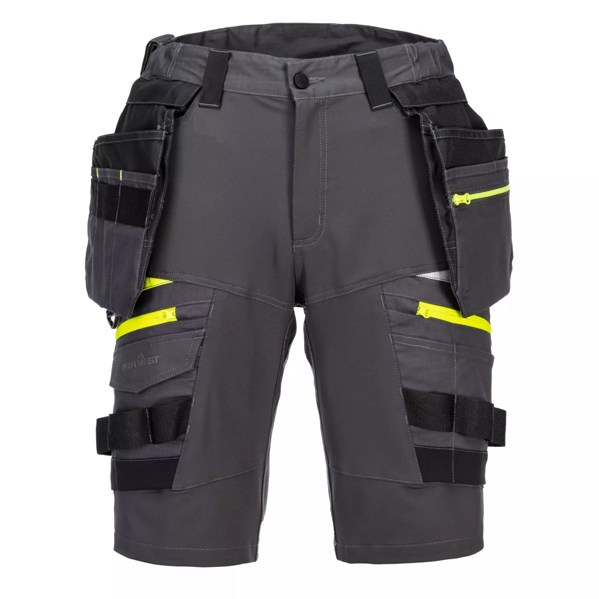 Portwest DX444MGR, DX4 Shorts mit abnehmbaren Holstertaschen, Metallgrau