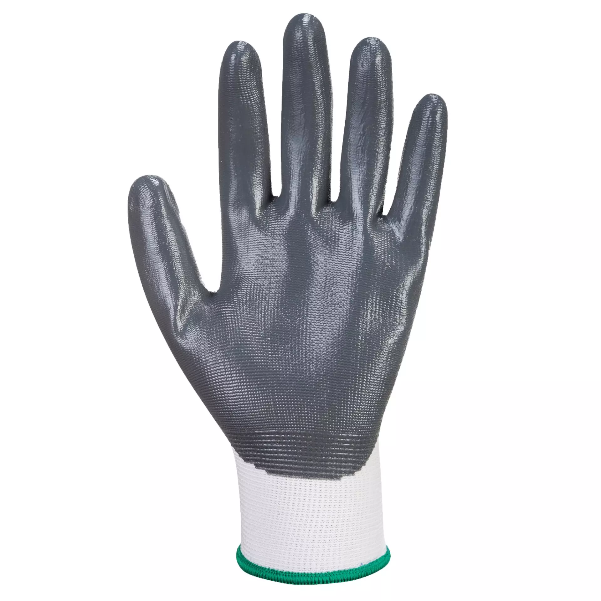 Portwest A310GRW, Flexo Grip Nitrile Glove, Grey/White, image 2
