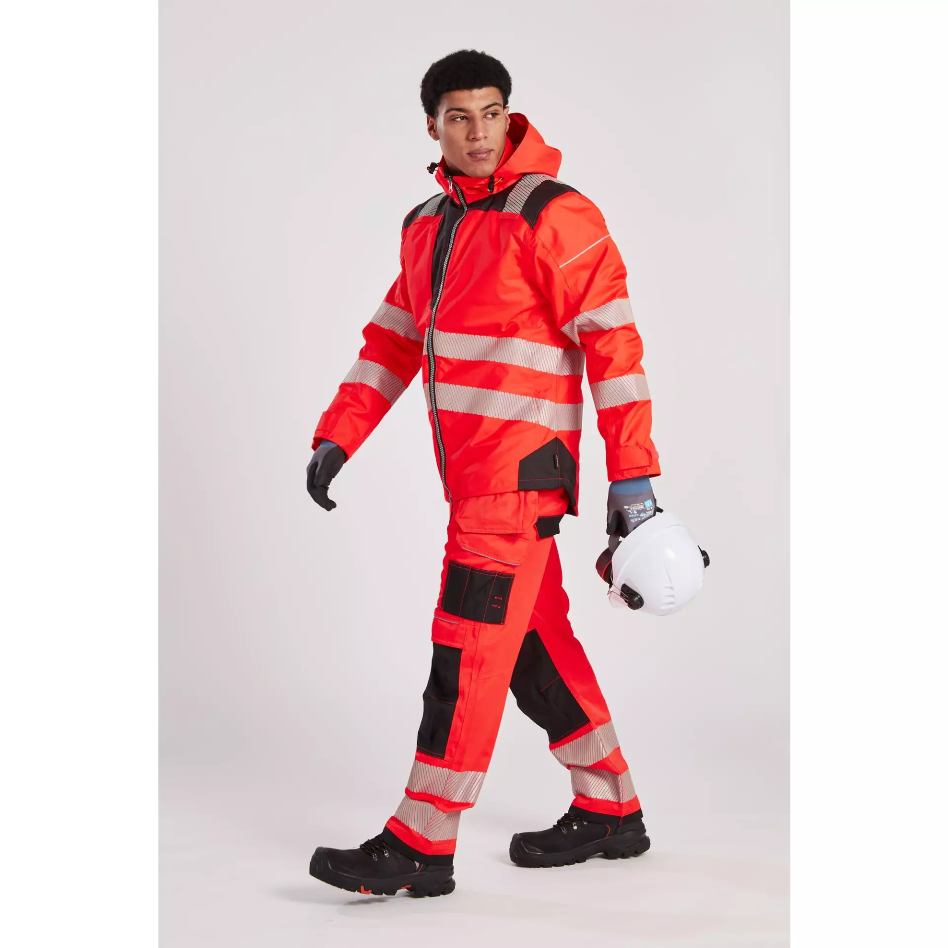 Portwest T501RBK, PW3 Hi-Vis Arbeitshose mit Holstertaschen, Rot/Schwarz, image 10