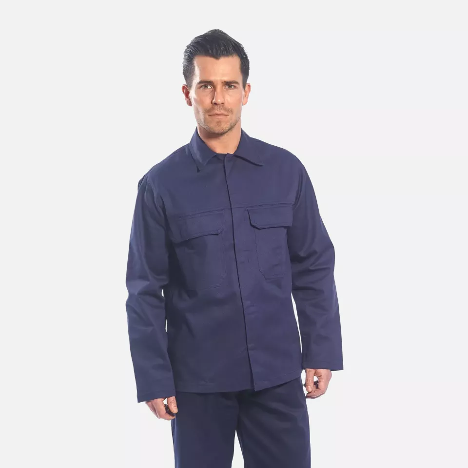 Portwest BIZ2NAR, Bizweld FR Jacket, Navy, image 4, gallery thumbnail