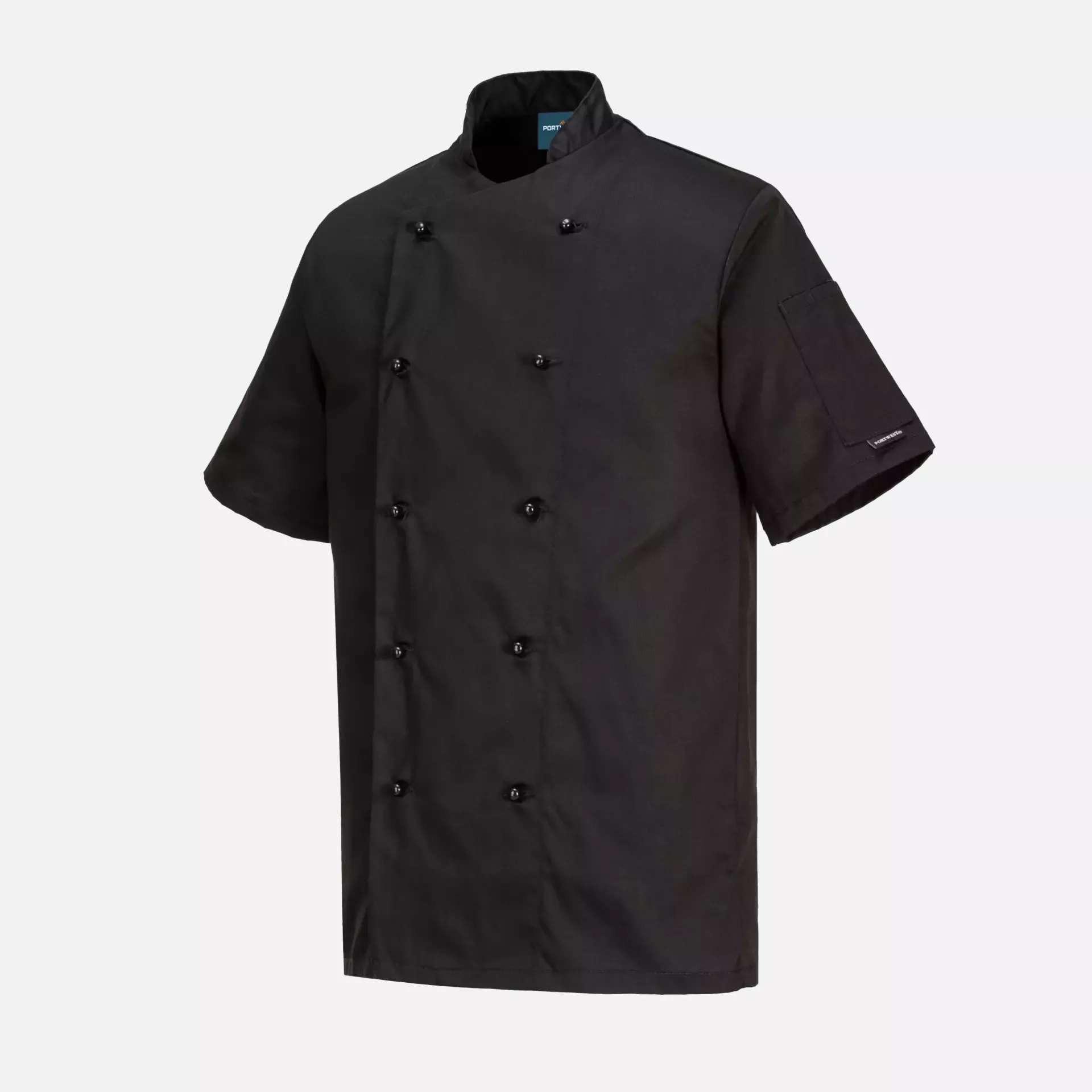 Portwest C734BKR, Chef's Kent Jacket S/S, Black, image 3