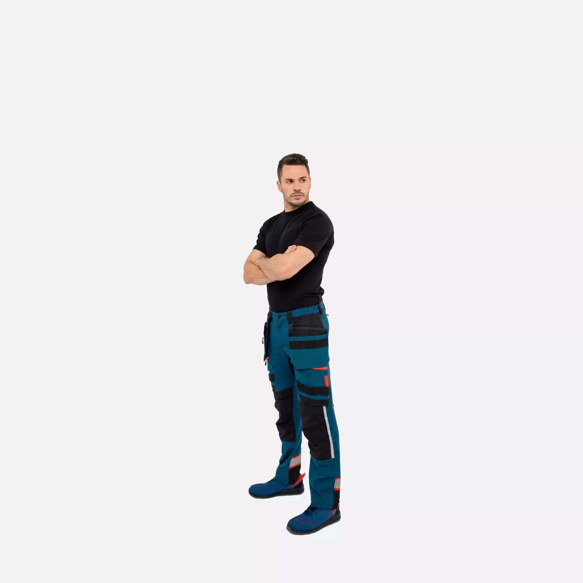 Portwest DX440MBR, DX4 Detachable Holster Pocket Trousers, Metro Blue, image 11