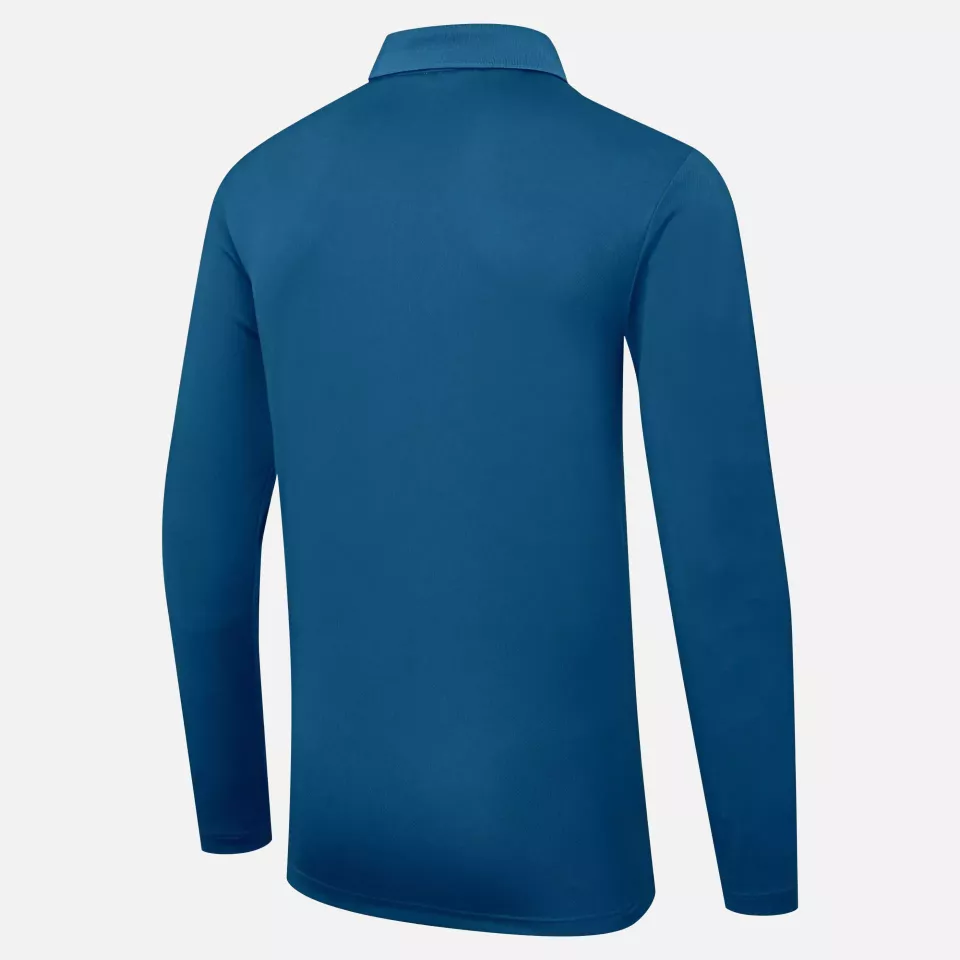 Portwest DX414MBR, DX4 Polo Shirt L/S, Metro Blue, image 4, gallery thumbnail