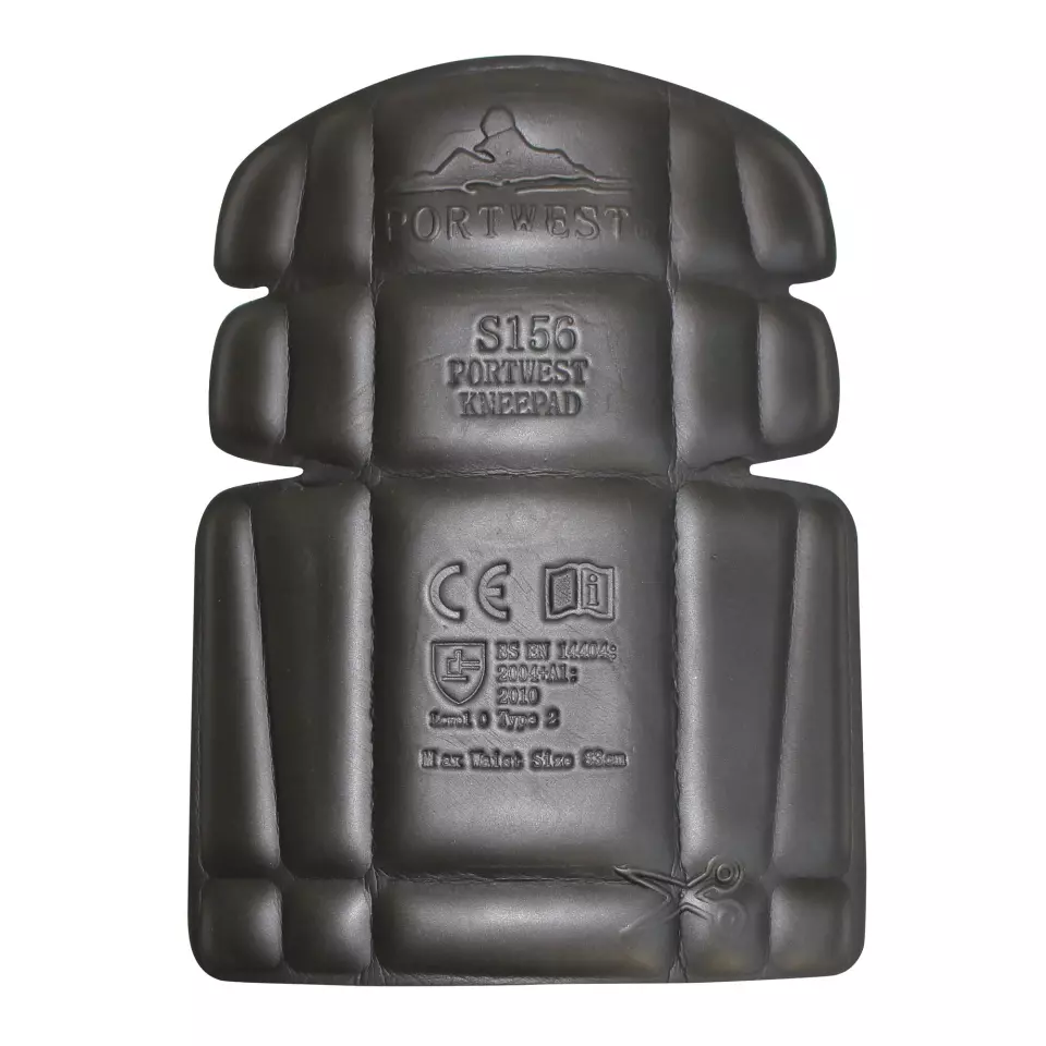Portwest S156BKR, Knee Pad, Black, image 1, gallery thumbnail