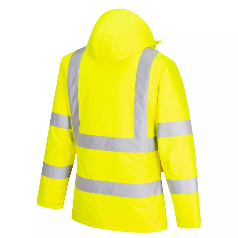 Portwest EC60YER, Eco Hi-Vis Winter Jacket, Yellow, image 4, gallery thumbnail