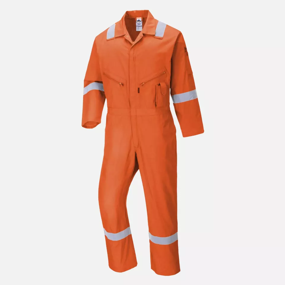 Portwest C814ORR, Iona Cotton Coverall, Orange, image 6, gallery thumbnail