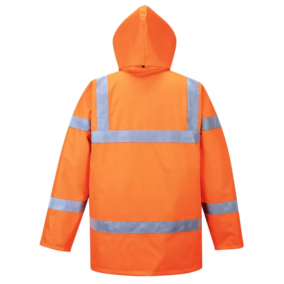 Portwest RT30ORR, Hi-Vis Winter Traffic Jacket, Orange, image 3, gallery thumbnail