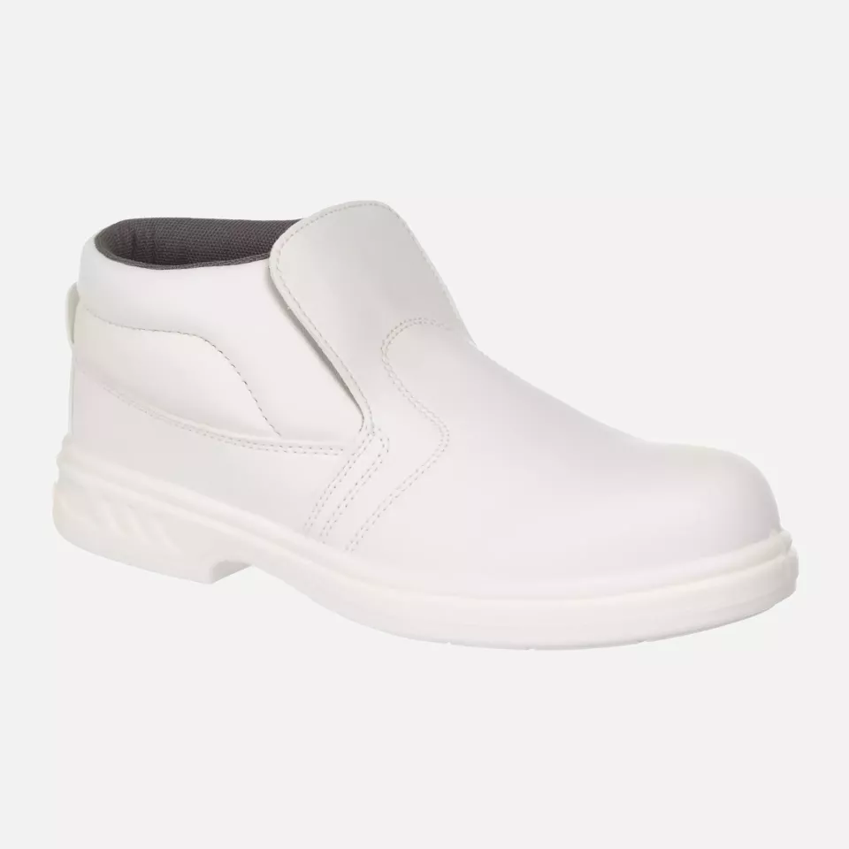 Portwest FW83WHR, Steelite Slip On Safety Boot S2 FO SR, White, image 1, gallery thumbnail
