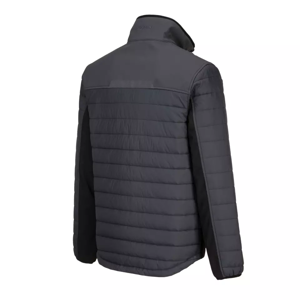 Portwest T752MGR, WX3 Hybrid Baffle Jacket, Metal Grey, image 3, gallery thumbnail